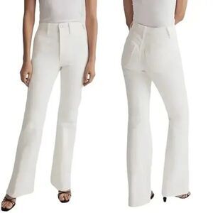 29 Madewell High-Rise The Perfect Vintage Flare Jean White